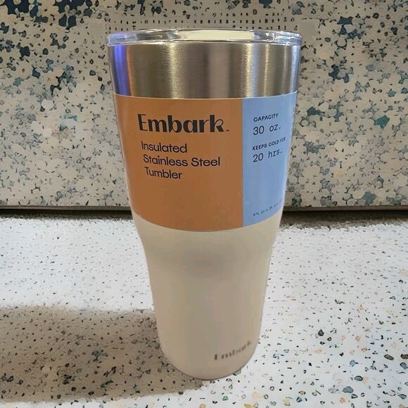 embark Other - Embark Insulated Stainless Tumbler 30oz. Spill Resistant Easy Care (186)
